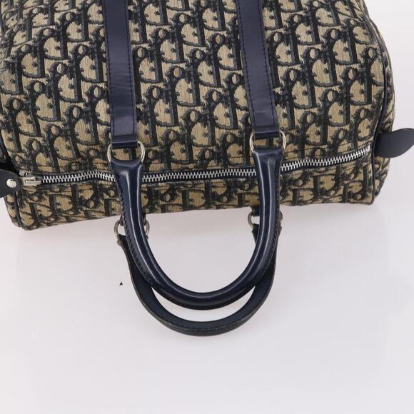 DIOR Trotter Canvas Hand Bag Navy - Picture 8 of 12